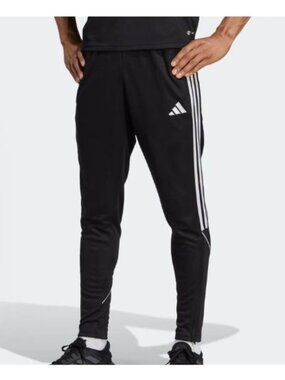 Adidas Tiro23L Black Woven Striped Soccer Training Pants Men's Size 3X NEW